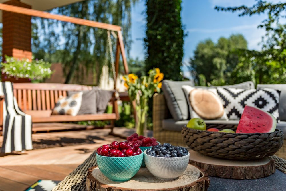 Sommerstimmung im Finca-Garten in Mallorcas Norden